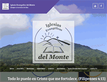 Tablet Screenshot of iglesiadelmonte.com